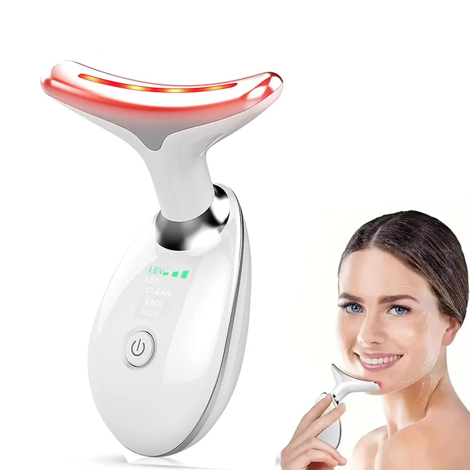 Neck Massager, Facial and Neck Massage Tool, Suitable for Facial, Neck, and Leg Massage, Facial Beauty Machine for Women Men, Summer Gift, Women'S Personal Care Products