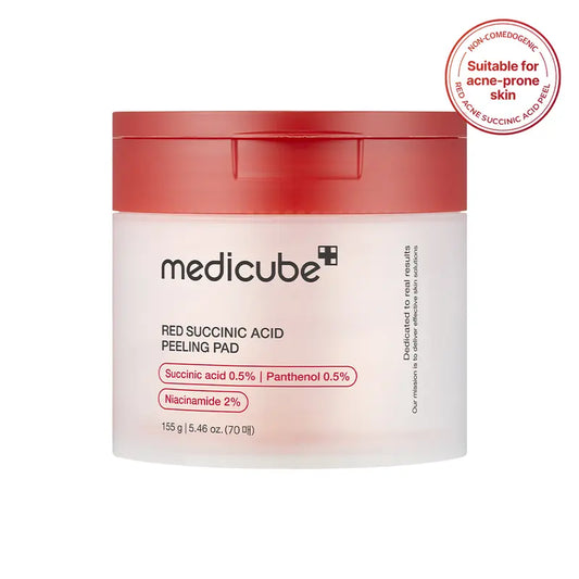 [Medicube Official Shop] Red Succinic Acid Pahnthenol Pads : Acne Care Toner Pads / Niacinamide + Salicylic Acid