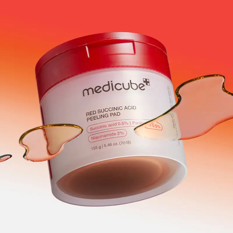 [Medicube Official Shop] Red Succinic Acid Pahnthenol Pads : Acne Care Toner Pads / Niacinamide + Salicylic Acid