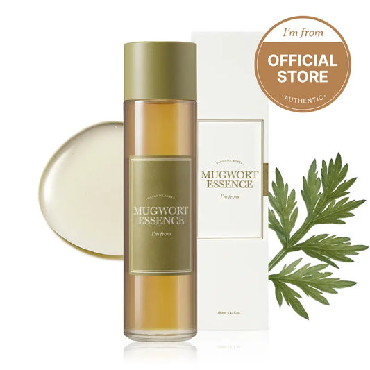 [I'M from Official Shop] Mugwort Essence, Vegan Only, 100% Korean Mugwort Extract- Soothe Sensitive and Irritated Skin, Redness Relief, Refreshing, Hydrating Toner, All Skin Types, Hyaluronic Dry Skin Sensitive Skin, Korean Skincare Calming Detox Tea Tree