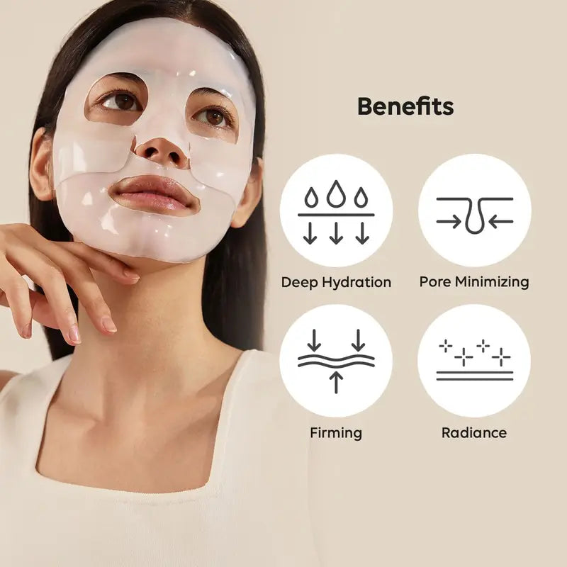 BIODANCE Bio Collagen Real Deep Mask, Overnight Mask, Pore Eraser Mask, Hydrogel Mask Sheet, Pore Tightening, Hydrating, Low Molecular Collagen Face Mask | 34G Collagen Sleepingmask Bio Collagen Bio Collagen Biocollagen Dance