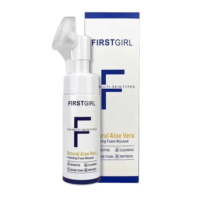 FIRSTGIRL Facial Cleanser, Skin Care Deepcleansing Moisturizing Facial Cleanser, Facialcleansers,Vitamin E & Aloe Vera Cleansing Milksilicone Brush Cleansing Skin Care Face Washcream Gentle Cleansing Moisturizing Cleanser