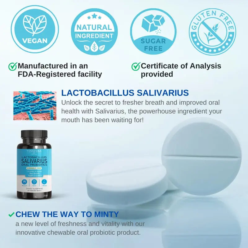 VINATURA Lactobacillus Salivarius Oral Probiotics